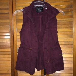 Plum Utility Vest